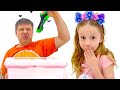 Nastya e atividades educacionais com pap Nastya e atividades educacionais com pap