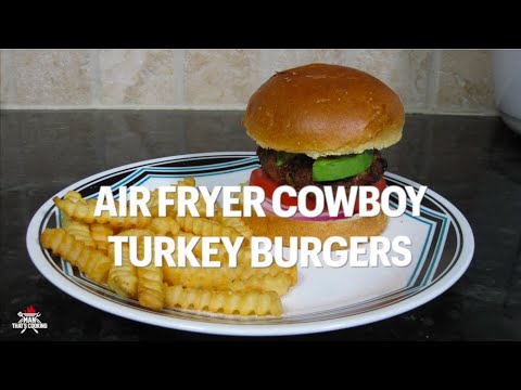 Air Fryer Cowboy Turkey Burgers