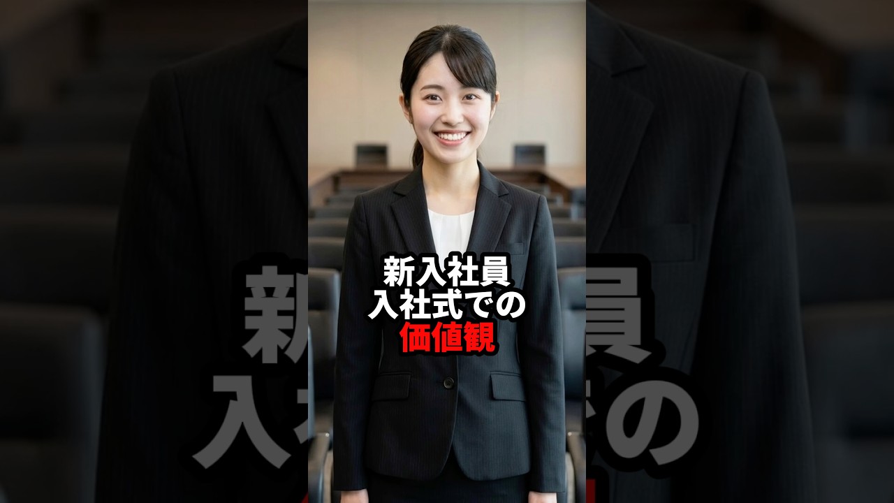 新人社員入社式での価値観 #おもしろ #ジョーク #スカッと