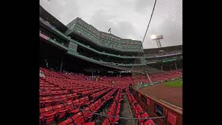 Fenway Park Front row seats view. Home of the Boston Red Sox. Boston, MA