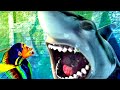 A Little Fish Fights A BIG Shark Shark Tale CLIP