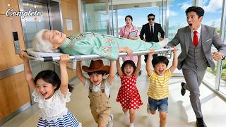 Todos ignoraron a mendiga apestosa;solo cuatrillizos la llevaron al hospital—¡era madre del CEO!