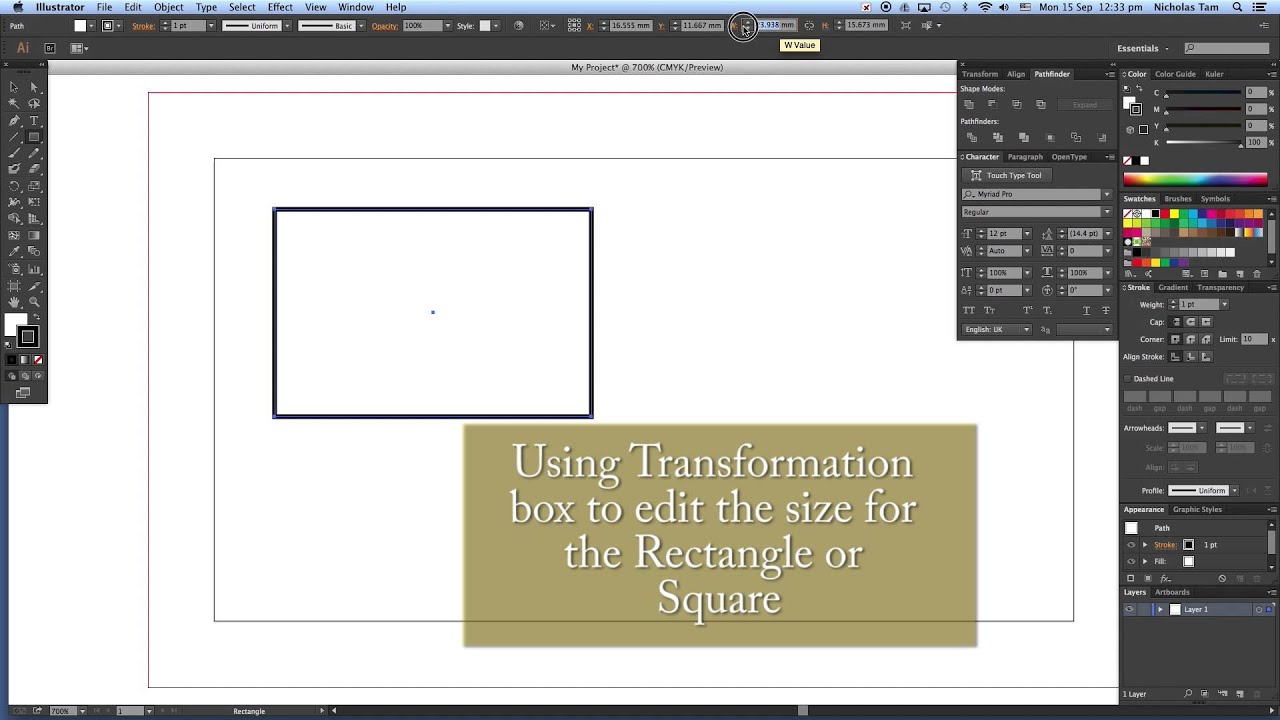 5  Shape Tools | Rectangle tool creating Rectangle or Square v2