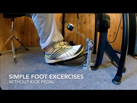 Beginner Bass Drum Foot Exercises Without Your Kick Pedal - Improve Your Speed and Stamina