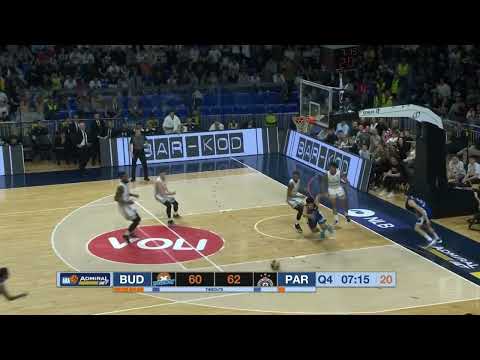 Green scores a triple for the lead of Budućnost VOLI (Budućnost VOLI – Partizan Mozzart Bet, 18.4.)