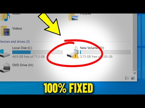 How To Fix & Remove Yellow Triangle Sign or Exclamation Mark From Your C Drive or On Any Disk ⚠️