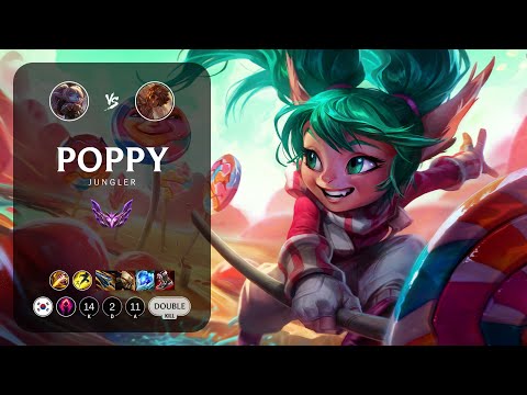Poppy Jungle vs Taliyah - KR Master Patch 14.2