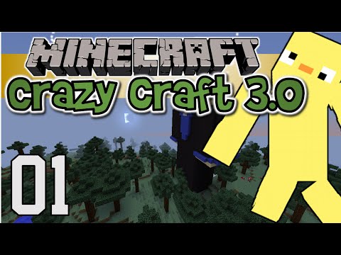 Minecraft Crazy Craft 3.0: Episode 1 - OP ALREADY?!