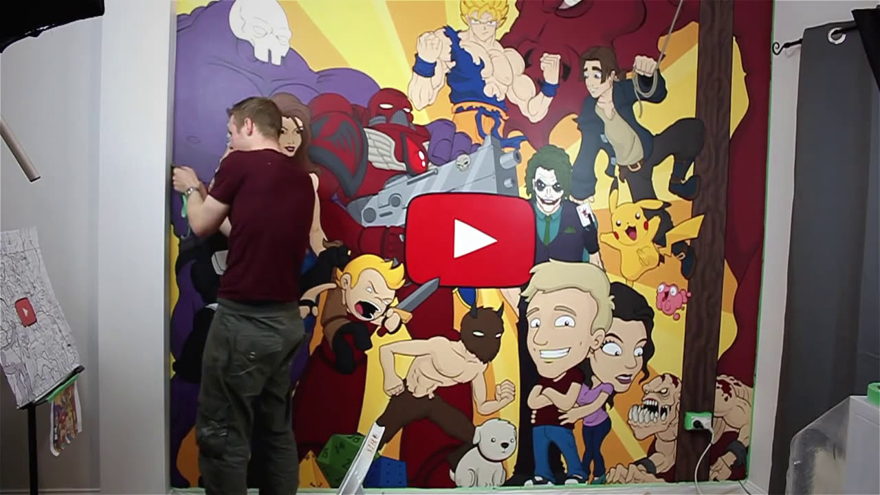 mural painting tutorial video by jazza