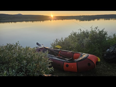 Packraft kalastusvaellus Poroenolle 2025