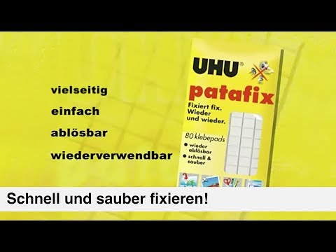 Artikelvideo 1 für UHU patafix doppelseitige Klebepads 1,0 x 1,0 cm, 80 St., Artikelnummer 460006