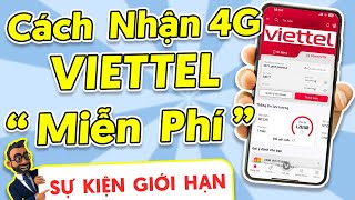 Get Free 4G From Viettel Super Easy - No Need To Buy Package!