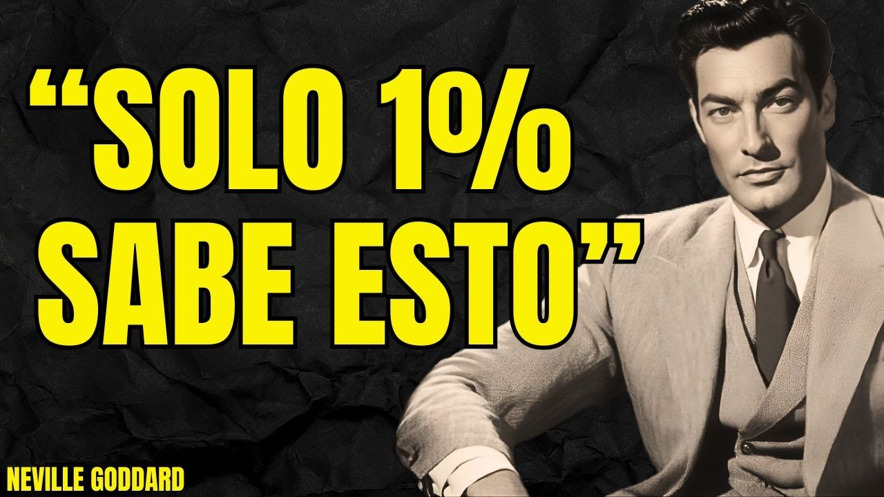¡Es PODEROSO! Te HARÁS RICO - Solo ESCUCHA UNA VEZ | Neville Goddard Profesor