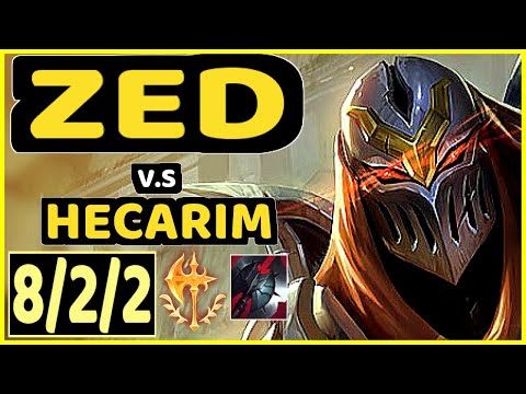 4LAN (ZED) vs HECARIM - 8/2/2 KDA JUNGLE GAMEPLAY - BR Ranked MASTER