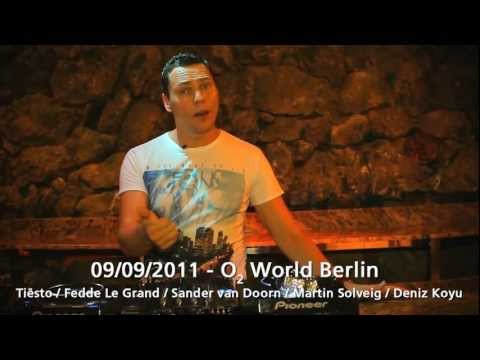 Tiesto, Fedde Le Grand, Sander van Doorn, Martin Solveig, Deniz Koyu - Get No Sleep o2 World Berlin