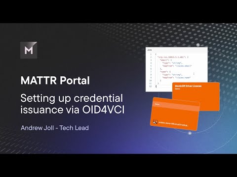 Configure an OID4VCI workflow using the MATTR Portal