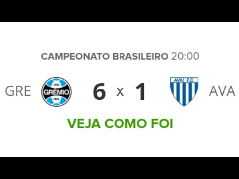 Grêmio 6 x 1 Avaí - ESPETÁCULO DO IMORTAL! Melhores Momentos (COMPLETO) - Brasileirão 2019 | Futebol