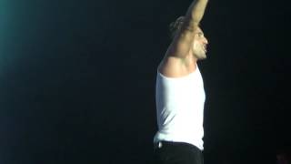 &quot;COLGADO&quot; David Bustamante en Santander (14/7/12)