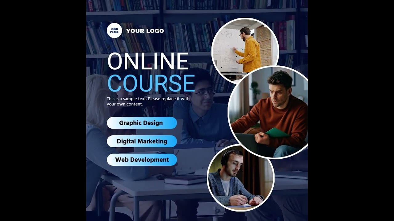 Free Education Online Course Program Promo Business Video Template (Customizable) - FlexClip