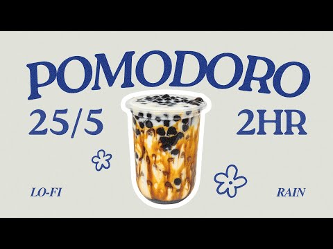 𝘽𝙧𝙤𝙬𝙣 𝙎𝙪𝙜𝙖𝙧 𝘽𝙤𝙗𝙖 💙 rainy focus session | 25/5 pomodoro timer | minimal lofi deep work music