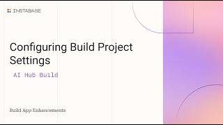 Configuring Project Settings