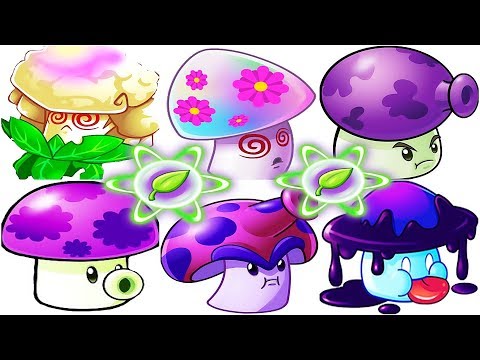 All Plants Mushroom Pvz 2 Power-up in Plants vs. Zombies 2: Gameplay 2017