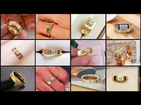 New Model Gold Ring for Men | 22k Gent's Gold Ring Collection | 50+ Groom Gold Rings Design