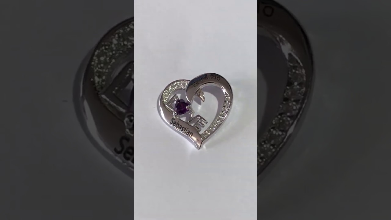 Collier pour Maman avec 1 Pierre de naissance et gravure 2 prenom offerts.