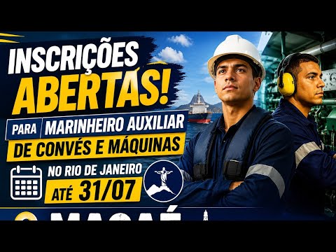 Inscrições abertas na Capitania dos Portos de Macaé Rio de Janeiro para o CFAQ-MAC/MAM  até 31/07
