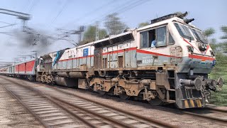 Crazy Smoking Acceleration By BGKT's WDP-4D #40300 with 15624 Kamakhya Express | Indian Railways