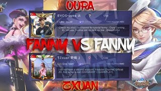 ZXUAN VS OURA,1 VS 1 FANNY ,HARD BANGET LAWAN ZXUAN!!