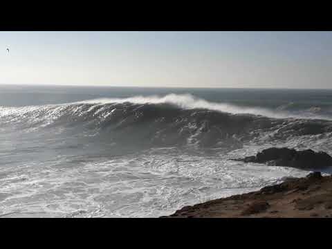 Énorme Swell à la côte Sauvage à Quiberon, MONSTER WAVE