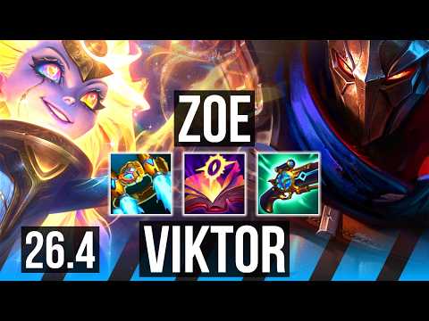 ZOE vs VIKTOR (MID) | NA Challenger | 26.4