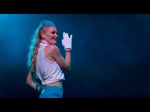 Glam Squad Burlesque  - The Best Of Show INTRO: Glamette Airlines with safety instructions