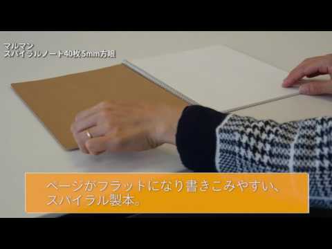 スパイラルノート40枚 5mm方眼