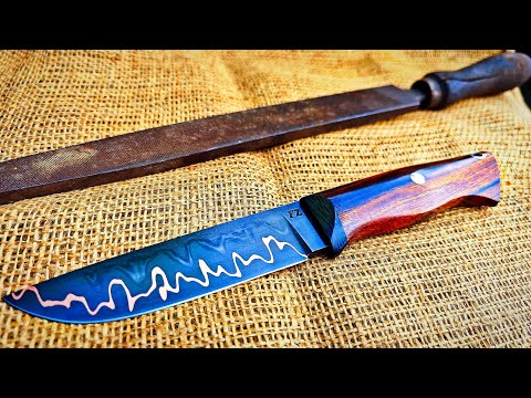 How I Turned Scrap Metal Into a Cool Knife!