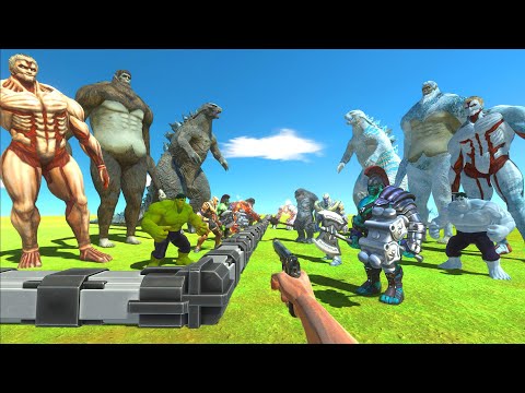 FPS Avatar Rescues Titan Team and Fights Ice Itself - Animal Revolt Battle Simulator