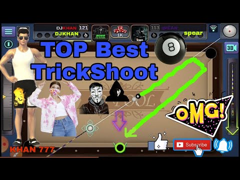 Best Trickshoot in 3D Pool Ball/ DJKHAN VS SHAHIN / Rock Match//Alex & Rus