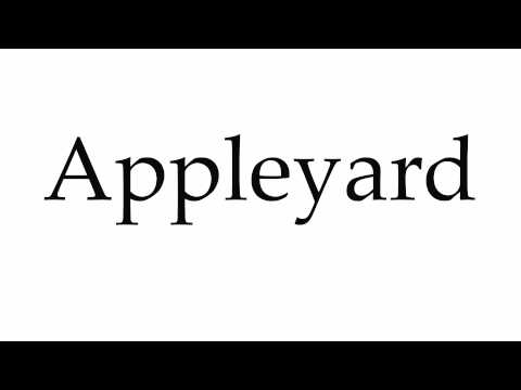 How to Pronounce Appleyard