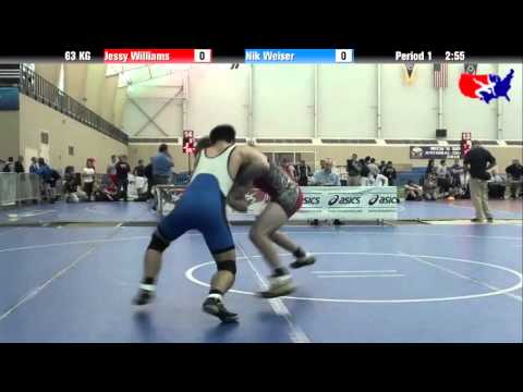 Jessy Williams vs. Nik Weiser at 2013 ASICS University Nationals - GR