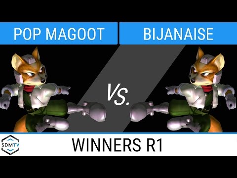 LSSD 76 - TtBT | Pop Magoot (Fox) vs. Bijanaise (Fox) - SSBM WR1 - Smash Melee