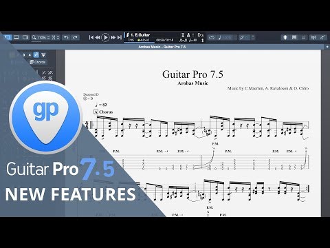 Guitar Pro 7.5 - New features explained by David Wallimann
