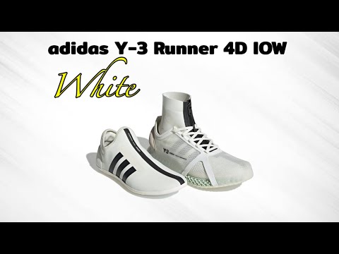 WHITE adidas Y-3 Runner 4D IOW