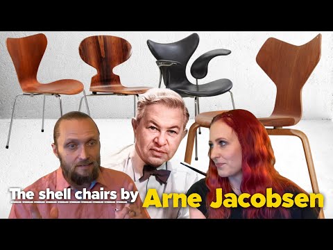 Arne Jacobsen and his many plywood shell chairs