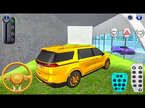 New KIA Carnival Gold MPV in Lake Park Building - 3D Driving Class 2026 - Car game Gameplay android
