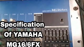 Video thumbnail for Overview (Specification) Of YAMAHA MG16/6FX by Technical Inheritance