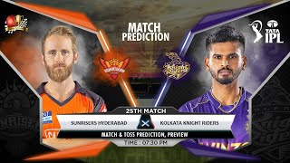 SRH vs KKR IPL 2022 25th Match Prediction- 15 April| Hyderabad vs Kolkata Match Predictions #ipl2022