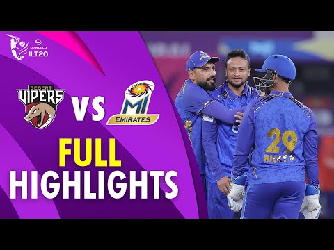 Full Highlights | Desert Vipers vs MI Emirates | Match 24 | DP World ILT20 | M3Y1J