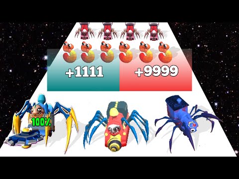 SPIDER TRAIN 3D RUN MASTER VS NUMBER RUN MERGE 3D MATH NEW UPDATE GAMEPLAY