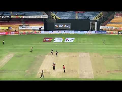 Commentary box view at KSCA stadium | Maharaja T20 Trophy | DRS